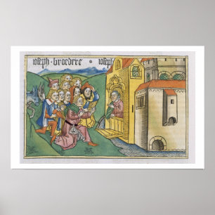 Póster Genesis 42 1-5 Joseph's brothers arrive in Egypt,