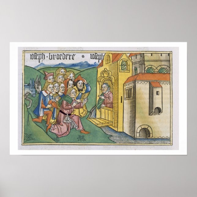 Póster Genesis 42 1-5 Joseph's brothers arrive in Egypt, (Frente)