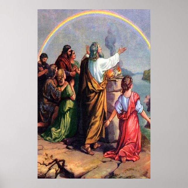 Póster Génesis 8 Promesa de Dios a Noé poster (Frente)