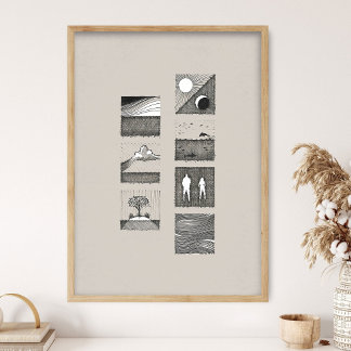 Póster Genesis Art, Days of Creation, In the beginning, 