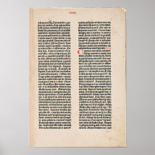 Póster Génesis de Gutenberg p 3 poster