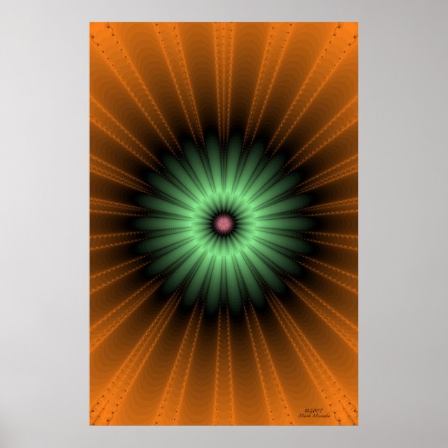 Póster Génesis fractal (Frente)