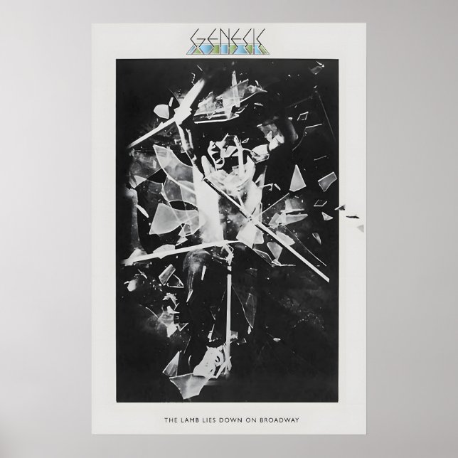 Póster Genesis Lamb Lies Down on Broadway 1974 US Promo (Frente)