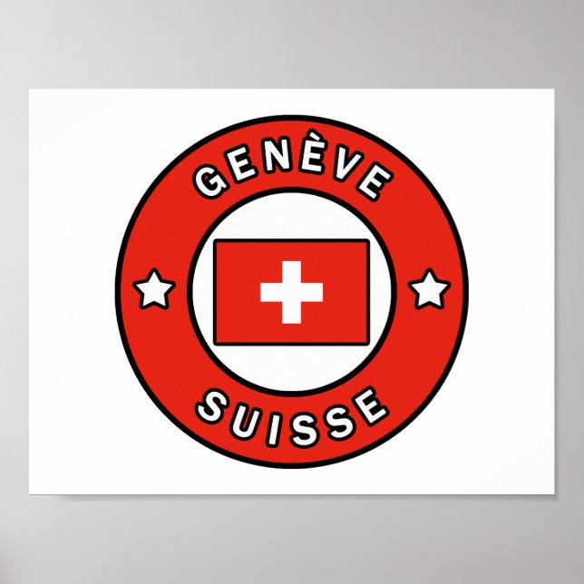 Póster Genève Suisse (Frente)