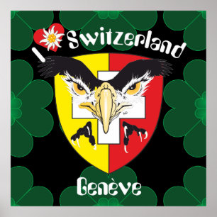 Póster Genf / Genève Schweiz Suisse Svizzera Poster