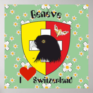Póster Genf / Genève Schweiz Suisse Svizzera Poster