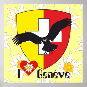 Póster Genf / Genève Schweiz Suisse Svizzera Poster