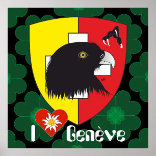 Póster Genf / Genève Schweiz Suisse Svizzera Poster