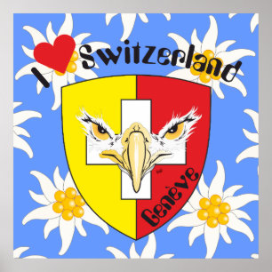 Póster Genf / Genève Schweiz Suisse Svizzera Poster