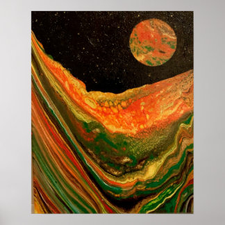 Póster genial del espacio, póster de ciencia ficci