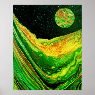 Póster genial del espacio, póster de ciencia ficci