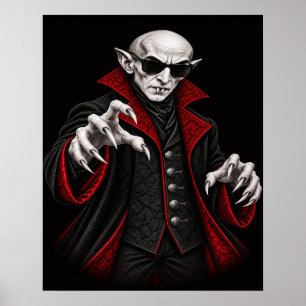 Póster Genial Nosferatu Vampiro Vintage