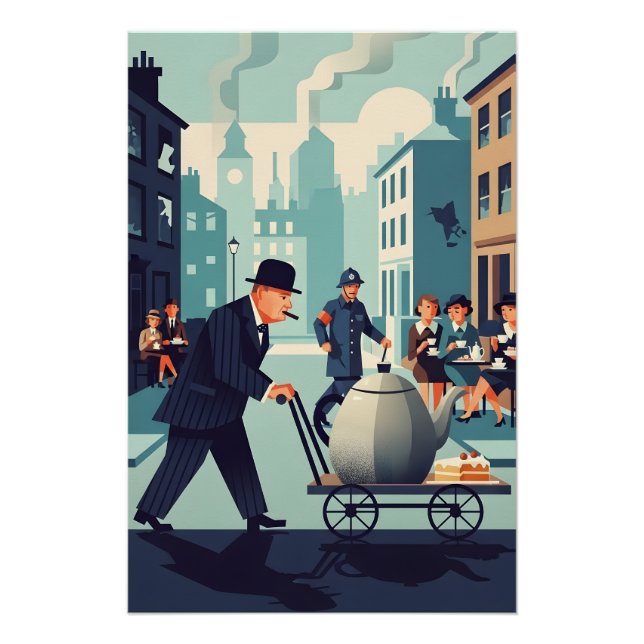 Póster Genial Winston Churchill  (Anverso)