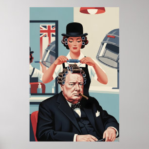 Póster Genial Winston Churchill