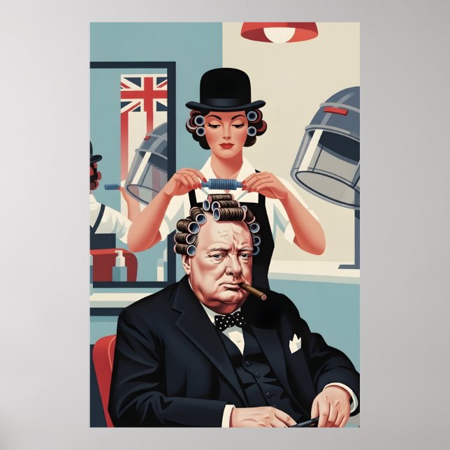 Póster Genial Winston Churchill (Frente)