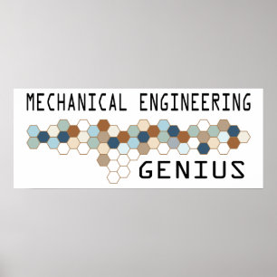 Póster Genio de ingeniería mecánica