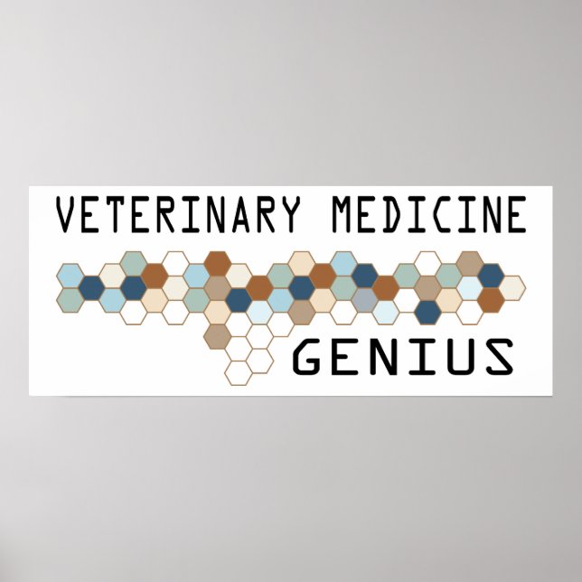 Póster Genio de la medicina veterinaria (Frente)