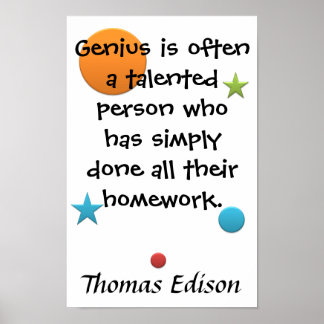 Póster Genio = Homework