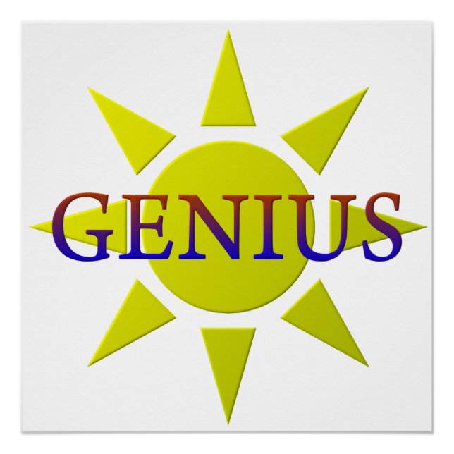 Póster Genius (Anverso)