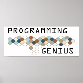 Póster Genius de programación