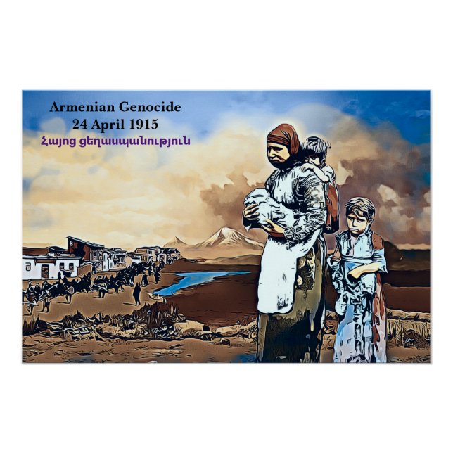 Póster Genocidio armenio (Anverso)