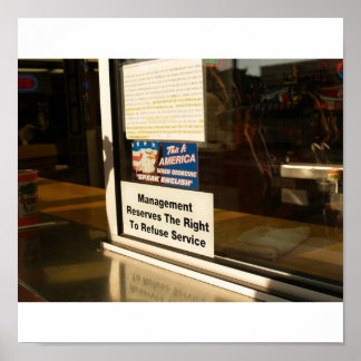 Póster Genos Cheesesteaks Cuando Ordena Hablar Inglés