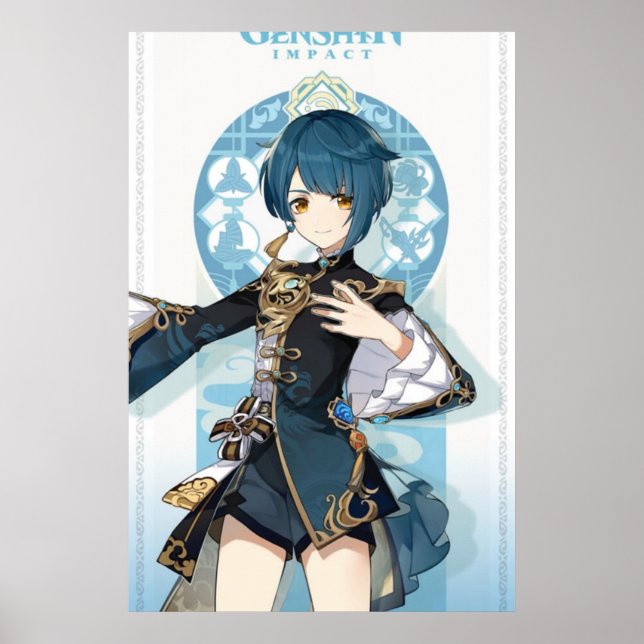 Póster Genshin Impact Xingqiu (Frente)
