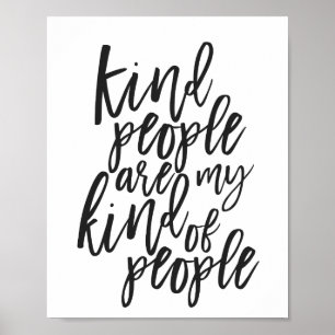 Póster Gente amable es mi clase de gente