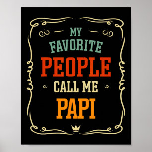 Póster Gente favorita me llama Día del Padre Papi