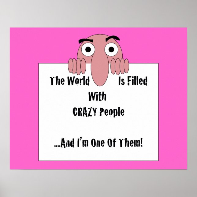 Póster Gente loca, soy uno de ellos (Frente)