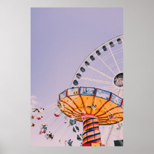 Póster Gente montando en tu viaje de día