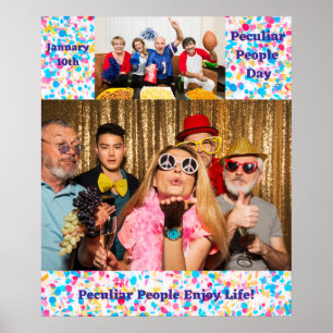 Póster ¡Gente Peculiar Disfruta La Vida! Poster de vacaci