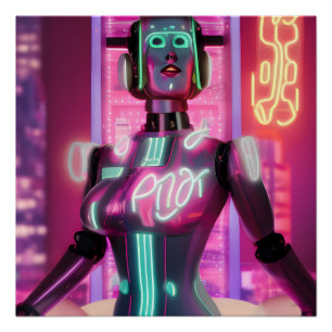 Póster Gente que odia el arte de IA