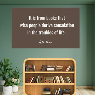 Póster gente sabia cita en castaño