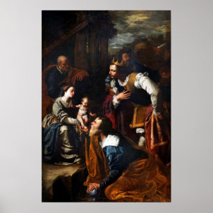 Póster Gentileschi - Adoración De Los Magos