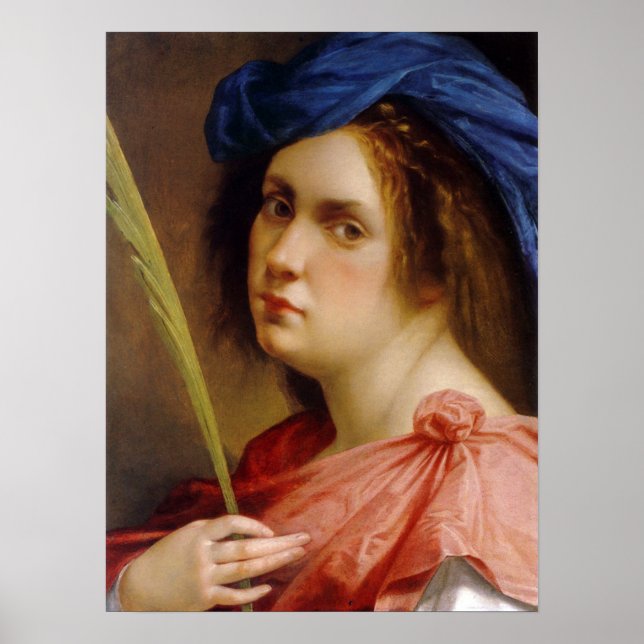 Póster Gentileschi - Autorretrato (Frente)