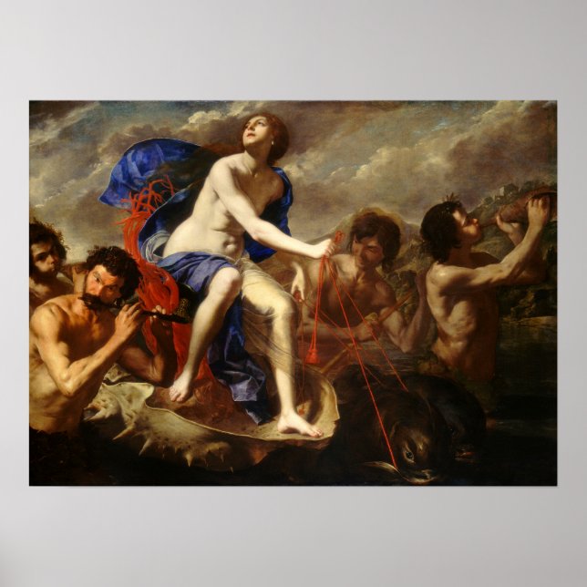 Póster Gentileschi - El triunfo de Galatea 1650 (Frente)