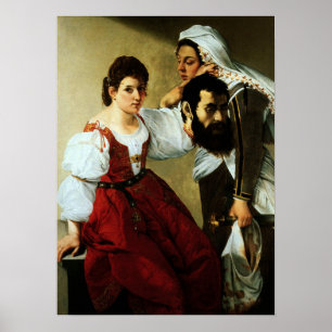 Póster Gentileschi - Judith, criada con cabeza