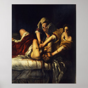 Póster Gentileschi - Judith decapita a Holofernes