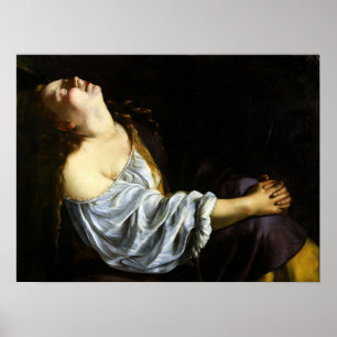 Póster Gentileschi - María Magdalena