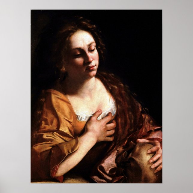 Póster Gentileschi - Mary Magdalene (Frente)