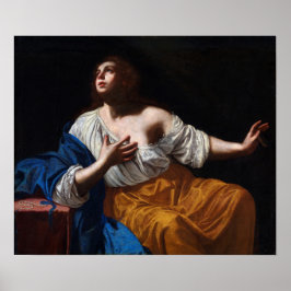 Póster Gentileschi - Penitent Magdalene
