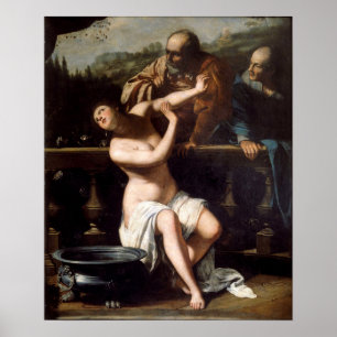 Póster Gentileschi - Susana y los viejos