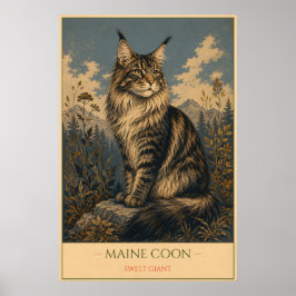 Póster Gentle Giant: Maine Coon