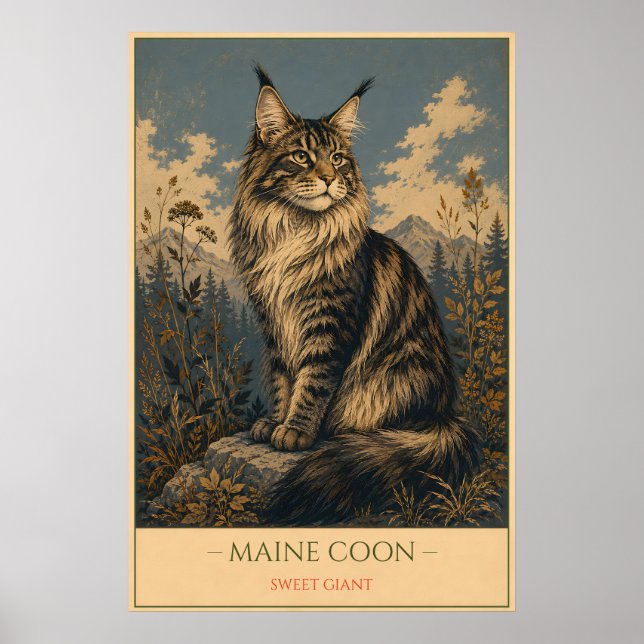 Póster Gentle Giant: Maine Coon (Frente)