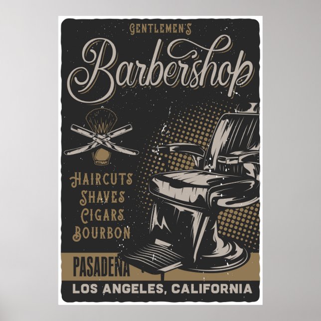 Póster Gentlemens Barbershop (Frente)