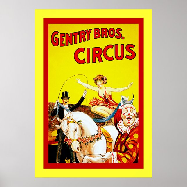 Póster Gentry Bros Circus (Frente)