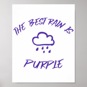 Póster GenX La mejor lluvia es púrpura