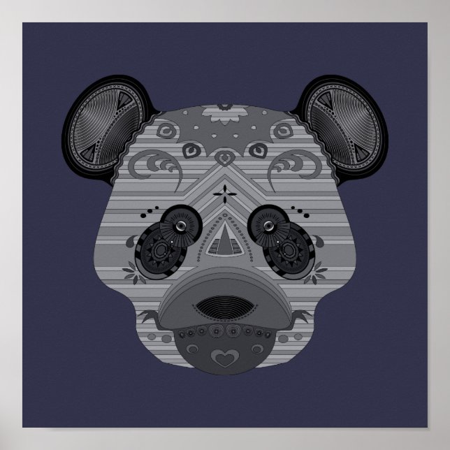 Póster geo bear (Frente)