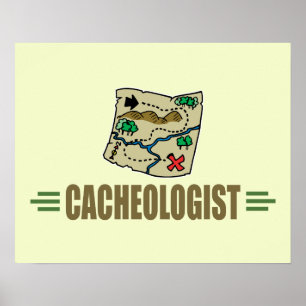 Póster Geocaching humorístico